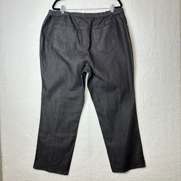 2/$30 Catherines Studded Rhinestone Straight Leg Jeans Size 22W Stretch Western - Picture 2 of 13